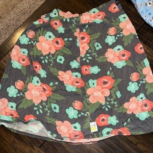 4 in 1 Infinity Nursing Scarf Go by Goldbug Gray/ Floral Breastfeeding Cover